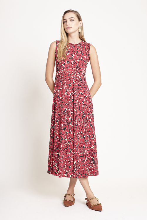 vestido jersey estampa romance
