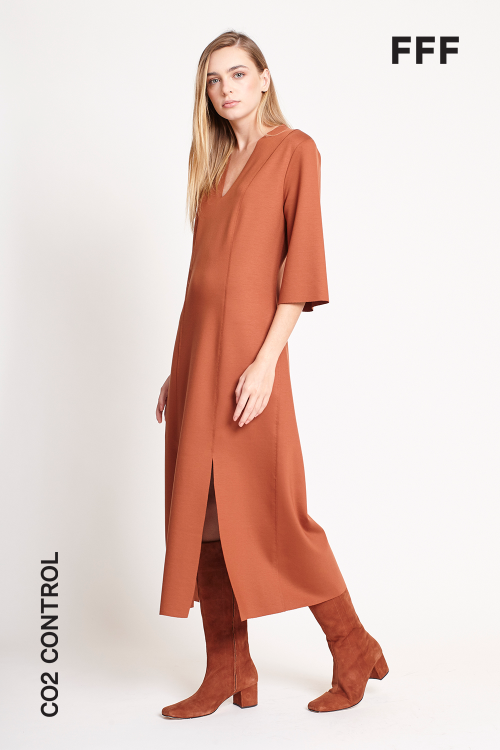 vestido decote v
