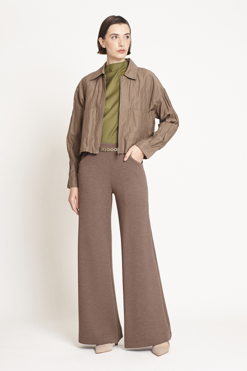 jaqueta viscose metal curta