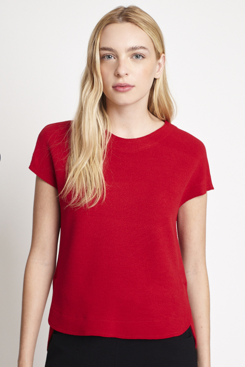 blusa  bouclê alongado costas