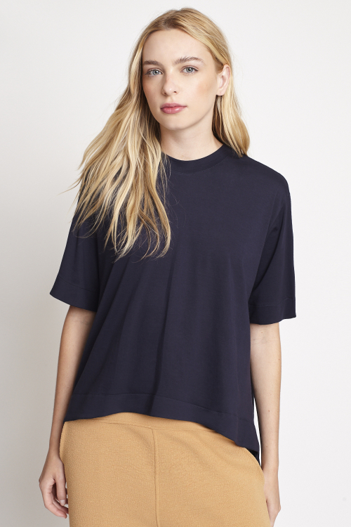 camiseta algodão pima alongada