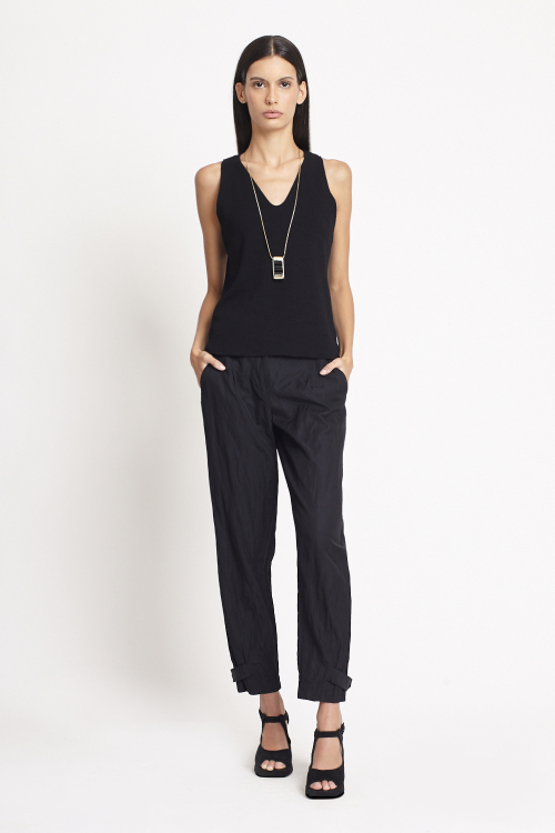 blusa bouclê decote v