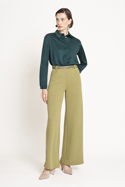 calça bouclê pantalona