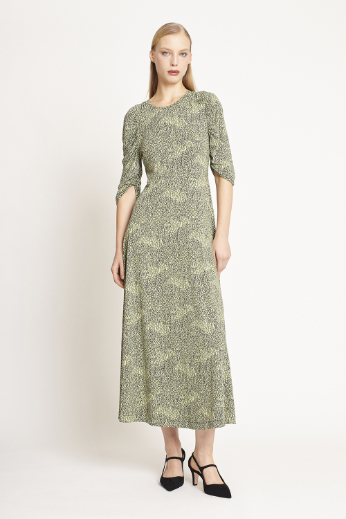 vestido jersey estampa gramado