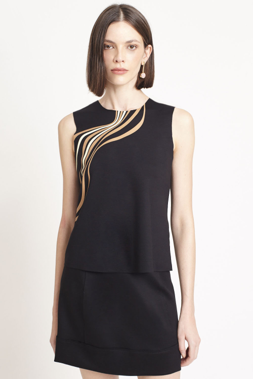 blusa duplo leve silk fitas