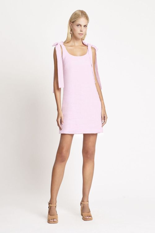 vestido linho curto