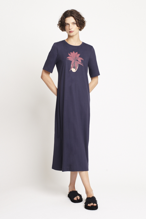 vestido algodão pima silk dracena