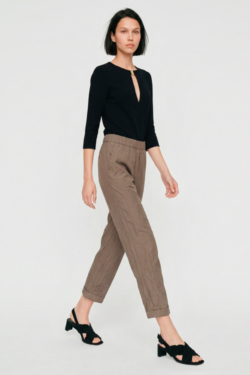 blusa bouclê decote