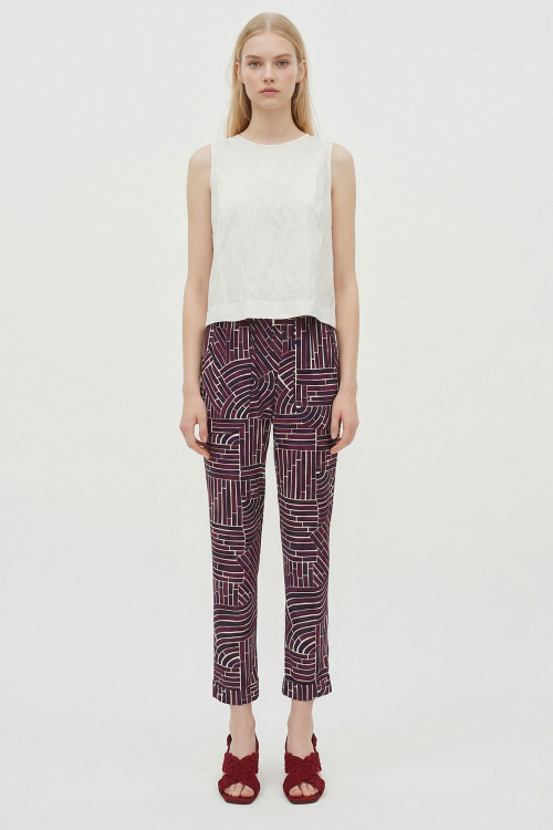 calça jersey estampa passeio skinny