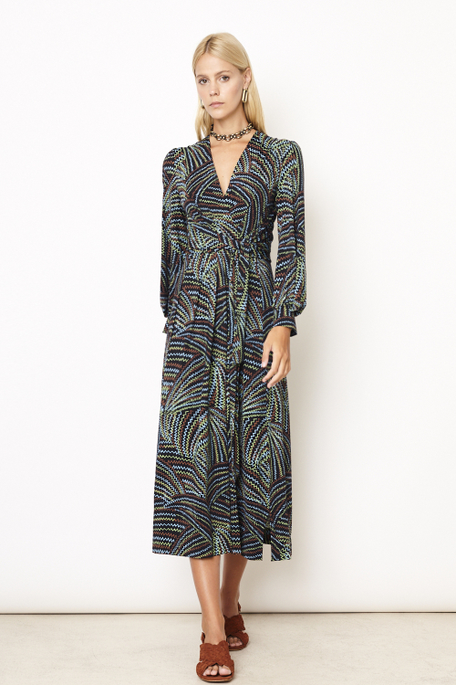 vestido jersey est zigue detalhe cintura
