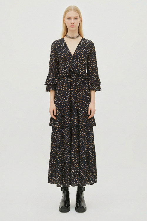 vestido jersey est penas amplo new romance