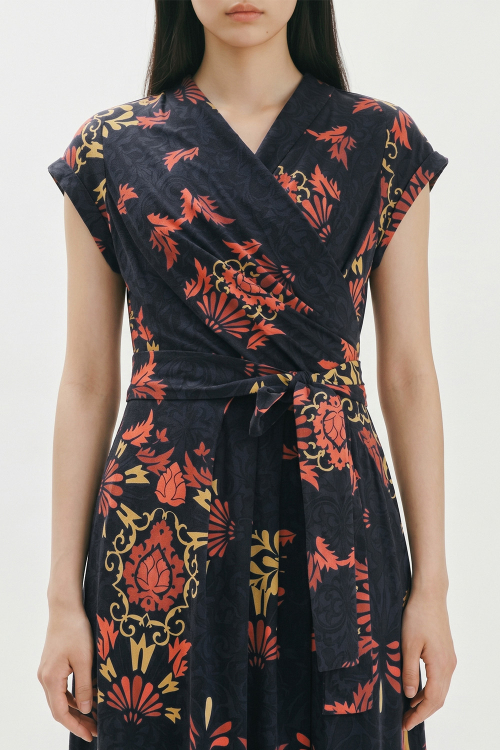 vestido jersey est ornamental cachecouer