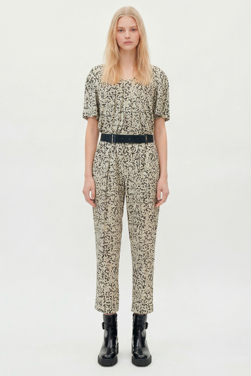 blusa jersey estampa barroco