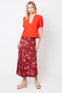 saia jersey estampa renda