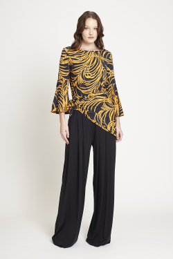 blusa jersey plumas