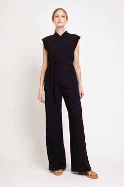 calça malha crepe pantalona