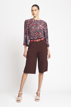 blusa seda estampa naipe