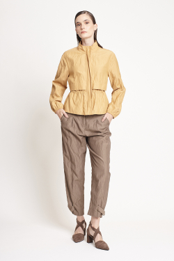 calça viscose metal ajuste barra