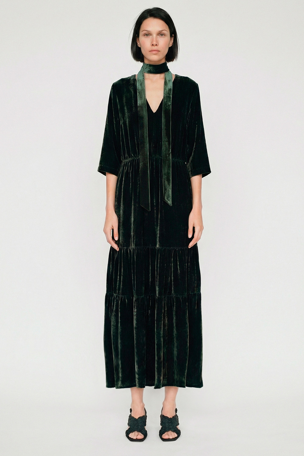 Vestido Veludo De Seda 3