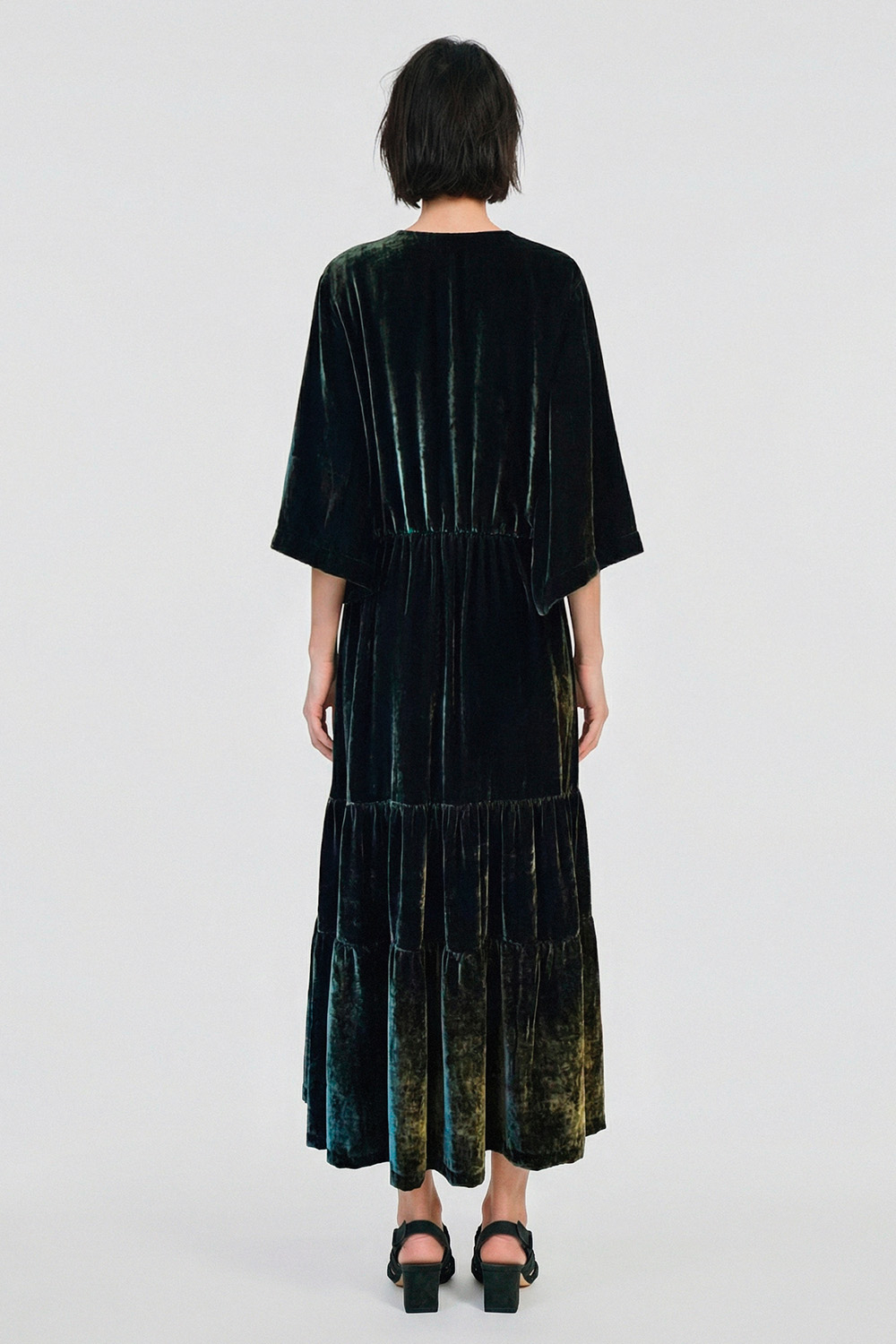 Vestido Veludo De Seda 4
