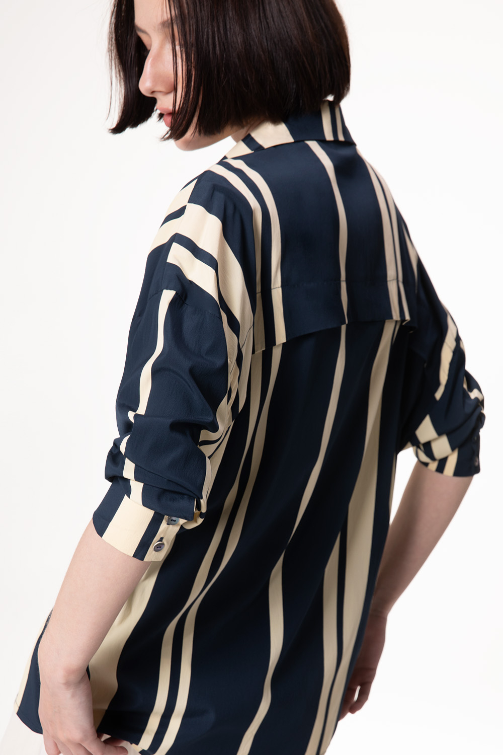 Camisa Tricoline Listrada
